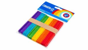 Popsicle Sticks Coloured Pkt x50