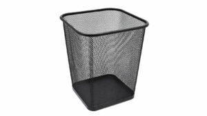 Metal Waste Bin Mesh Black 5 Ltr