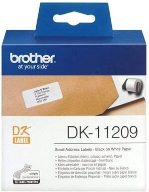 Brother Labels DK11209 Black on White