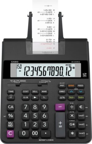 Casio Adding Calculator With Roll HR200-RCE