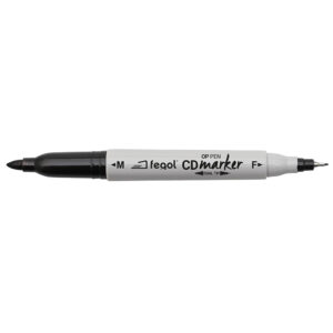 Fegol Twin CD Marker Black 1.0mm - 0.6mm