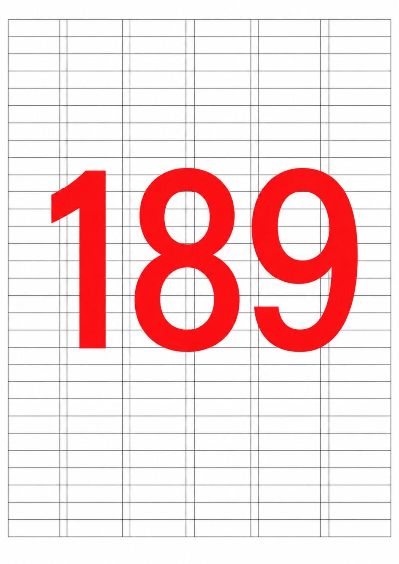 Laser Labels A4 Sheet
