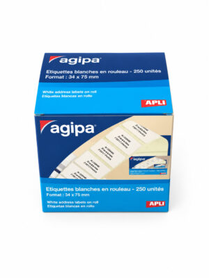 Agipa Labels 34mm x 75mm Roll x250