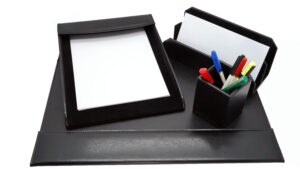 Executive Desk Set x4 Pieces Black