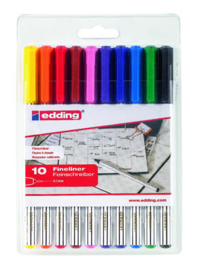 Eddiing Fineliner E89 Assorted Colour x10