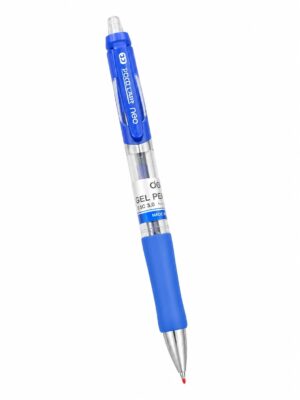 Deli Gel Pen Click w Grip Blue 0.5mm