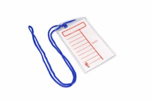 ID Card Name Badge Vertical 10.3cm x 6.8cm With Lanyard