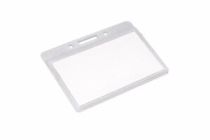 ID Card Name Badge Hard Plastic 8.7cm x 5.4cm