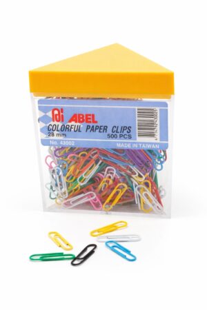 Paper Clips 33mm Coloured Pkt x500