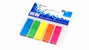 Page Marker PVC Neon 5 Colour x125 Tabs