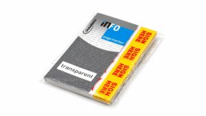 Page Marker PVC Sign Here Transparent x160 Tabs
