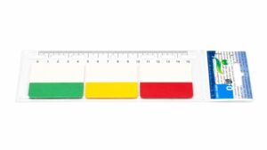 Page Marker PVC Ruler Colour x30 Tabs