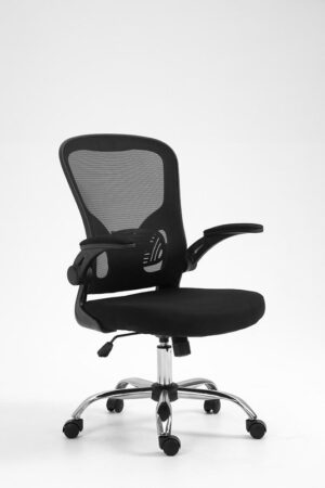 Secretarial Chair Mesh with Folding Cushioned Arms