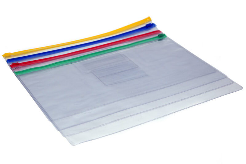 A4 Pocket Files PVC Zipper Type